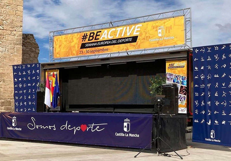 Camión escenario para eventos en Toledo